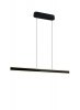 Nowoczesna uniwersalna lampa wisząca LED minimalistyczna czarna metalowa listwa podłużna ściemnialna ARCOLA 331210132 Trio